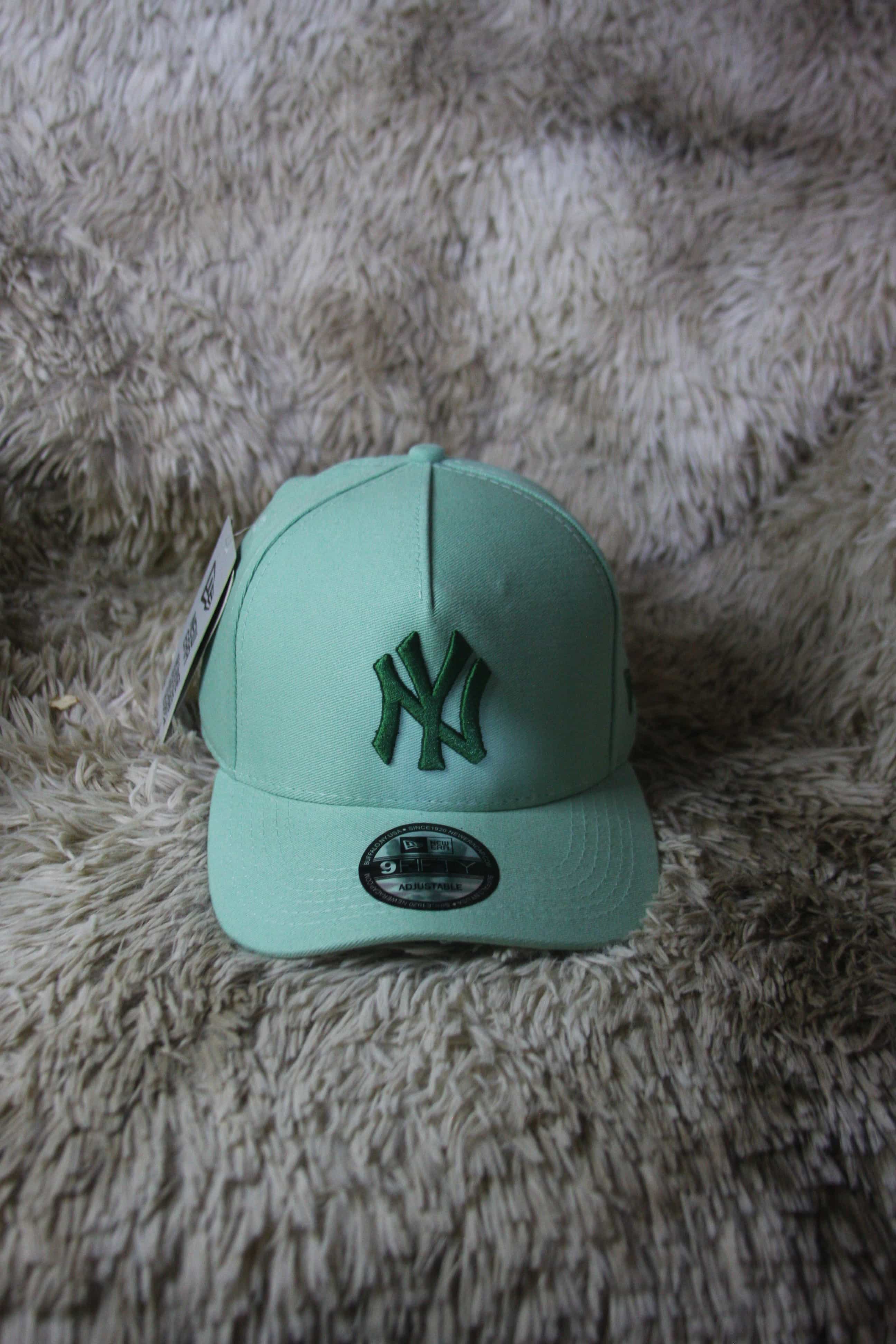 Gorra New York Yankees 9FORTY – Verde Agua / Verde Oscuro